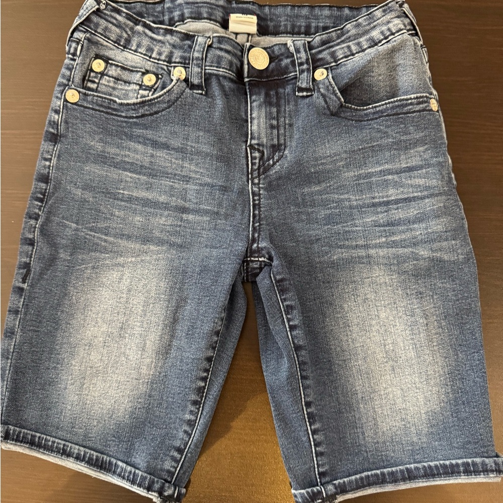 True Religion Indigo Denim Shorts - Picture 2 of 4